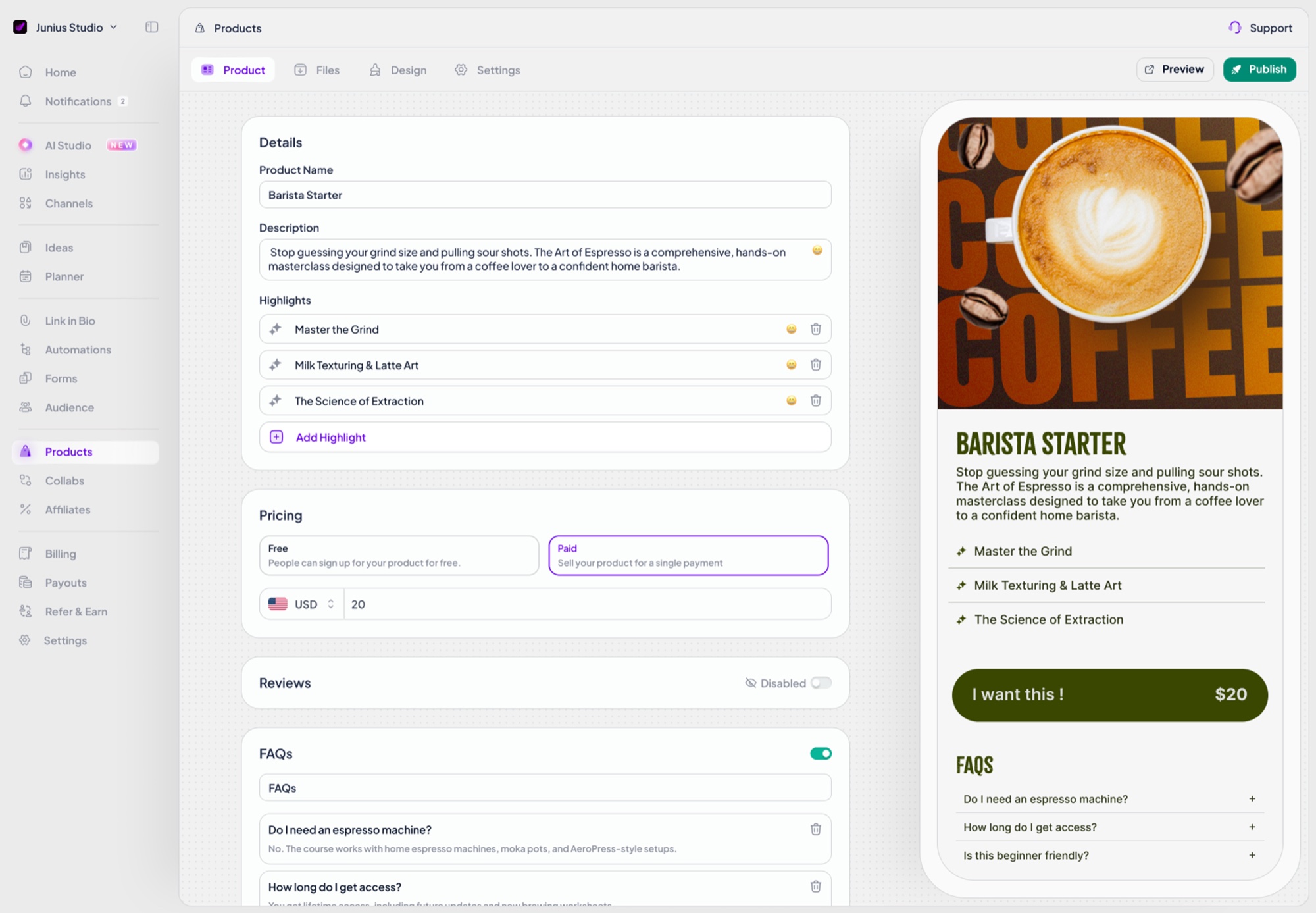 Zorcha digital products and monetization